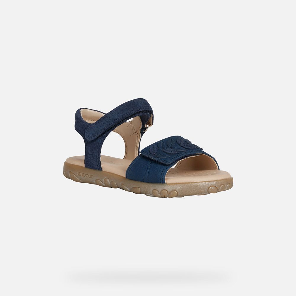 Sandalias Geox Menina Azul Marinho - Haiti - EMXLS5694